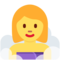 Woman in Steamy Room emoji on Twitter